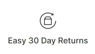 easy 30 day returns